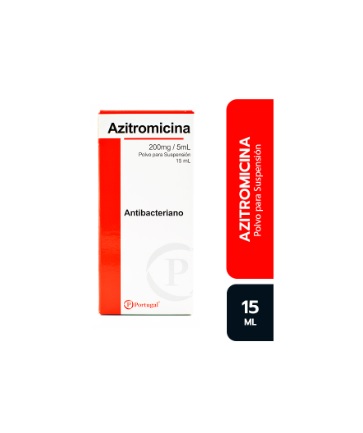 AZITROMICINA 200MG/5ML SUSP x 15ML - PORTUGAL