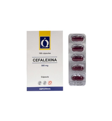 CEFALEXINA 500 MG CJA x 100 CAP - IQFARMA