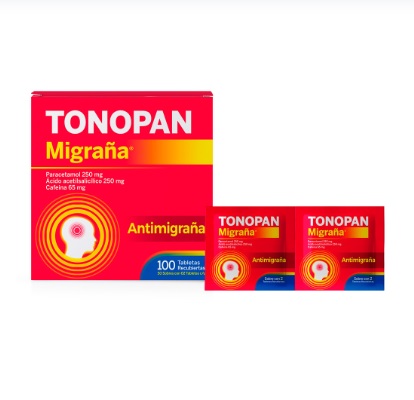 TONOPAN MIGRAÑA SOB/2 x 100TAB REC - PORTUGAL
