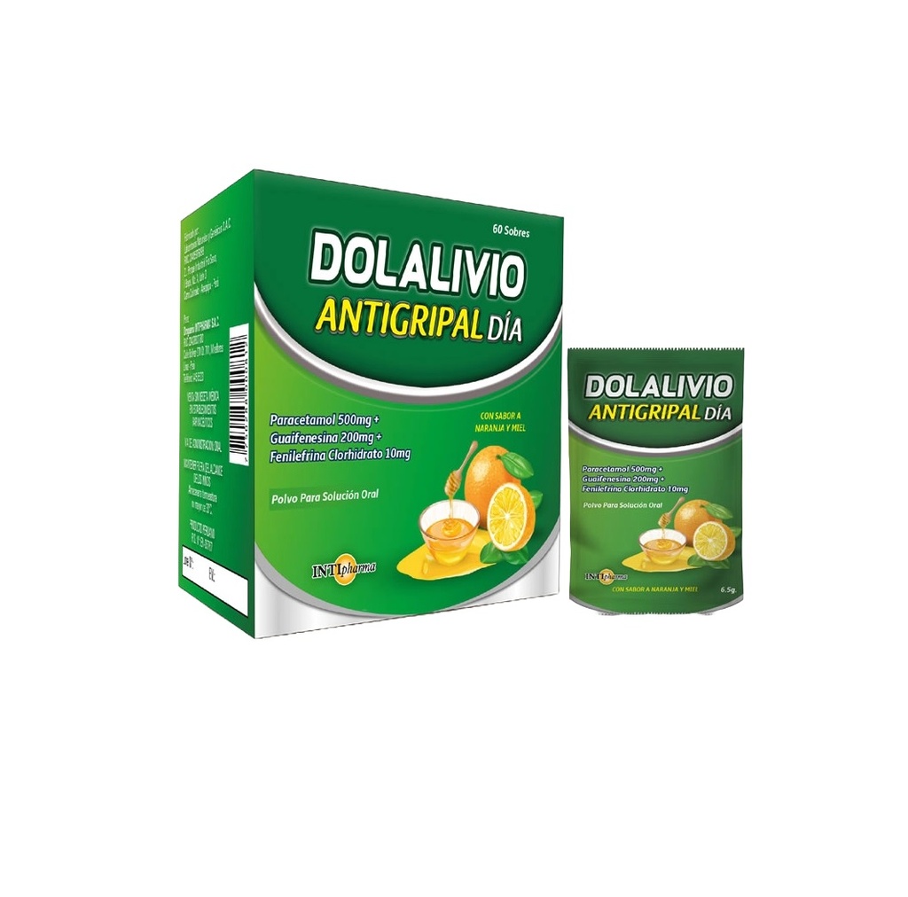 DOLALIVIO ANTIG. DIA CJA x 60SOB - INTIPHARMA