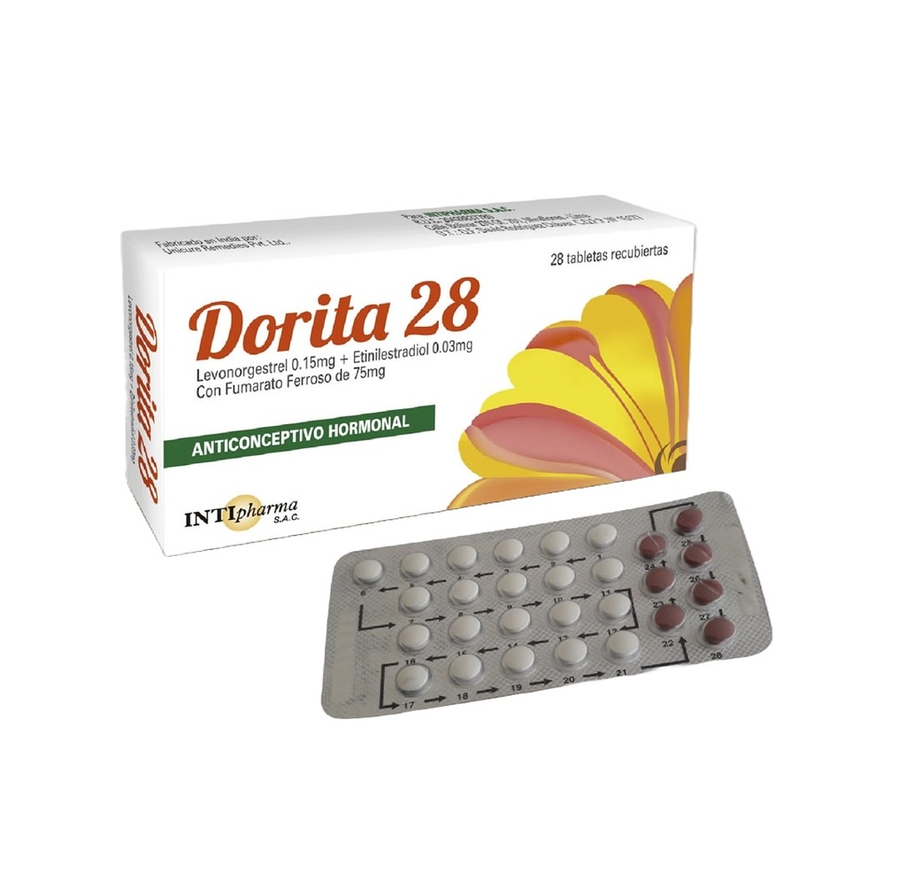 DORITA 28 CJA X 28TAB - INTIPHARMA