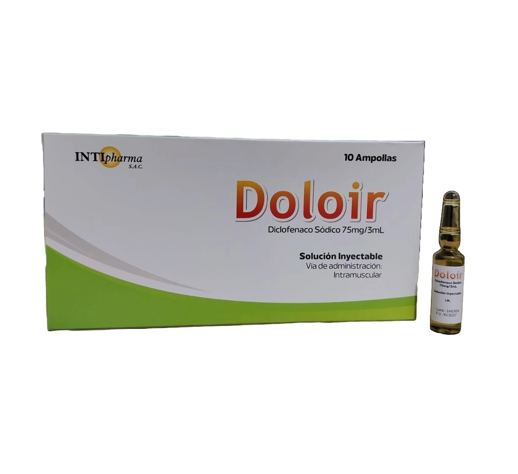 DOLOIR 75MG/3ML  I.M.  CJA x 10AMP - INTIPHARMA